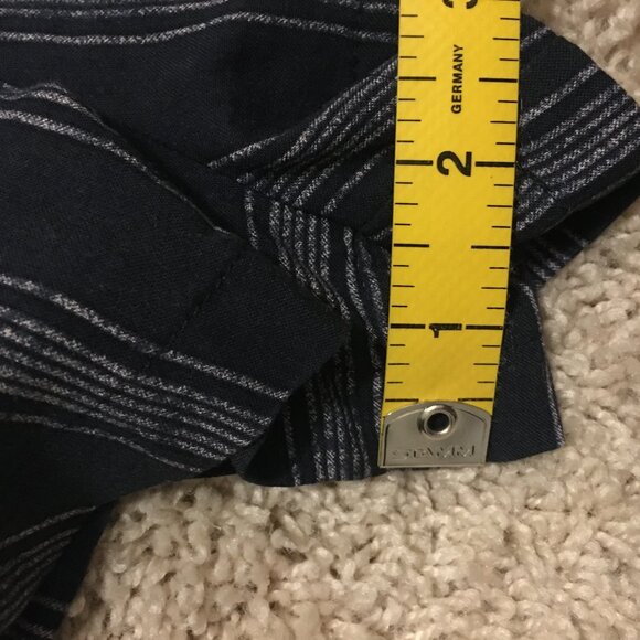 ILLA ILLA Strappy Button Down Rayon Engineer Striped Romper - Picture 14 of 15